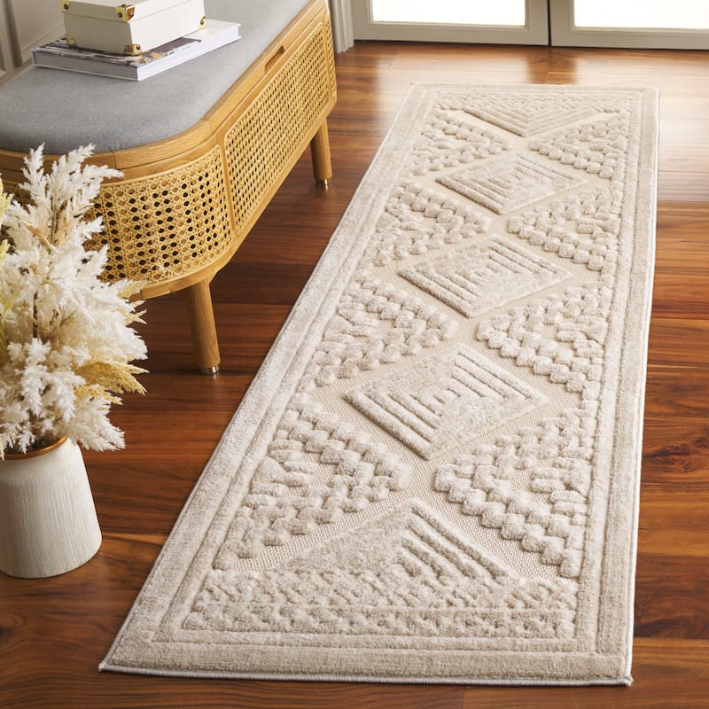 SAFAVIEH Selena Ellar Modern & Contemporary Rug - 2'2" x 10' Runner - Beige