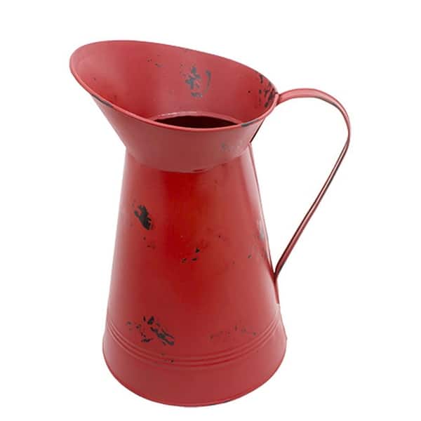 5 x 7 Small Cherry Red Vintage Style Pitcher - Bed Bath & Beyond