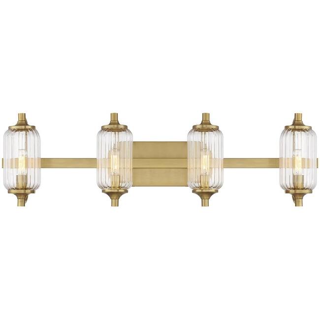 Savoy House 8-3024-4 Holton 4 Light 32" Wide Vanity Light - Warm Brass