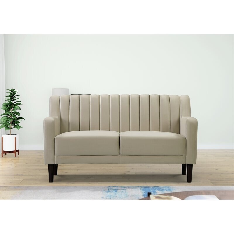 Sabatino Velvet 57 5 Square Arms Loveseat On Sale Overstock 31244212