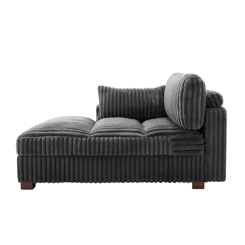 Oversized L-Shape Upholstered Chaise Lounge Sofa Couch