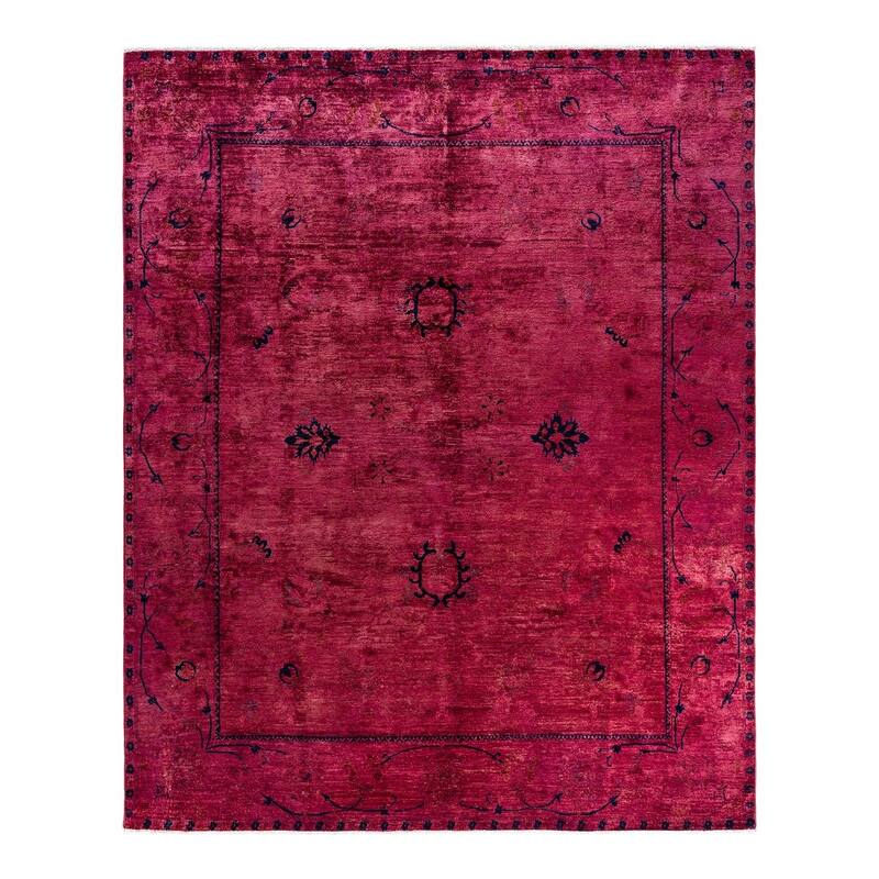 Vibrance One-of-a-Kind Hand-Knotted Area Rug - Pink, 8' 2" x 9' 10" - 8' 2" x 9' 10"
