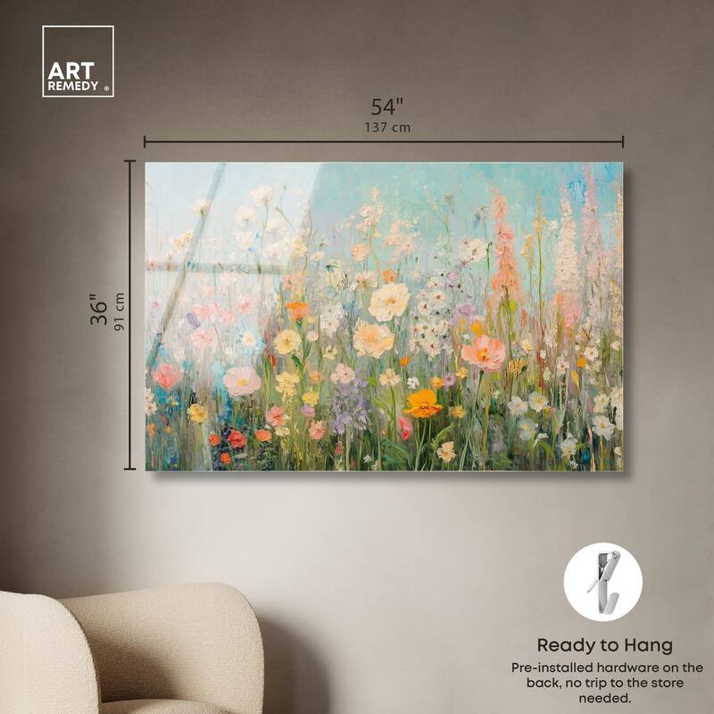 Soft Focus Flora II Acrylic by Art Remedy, Ready to Hang