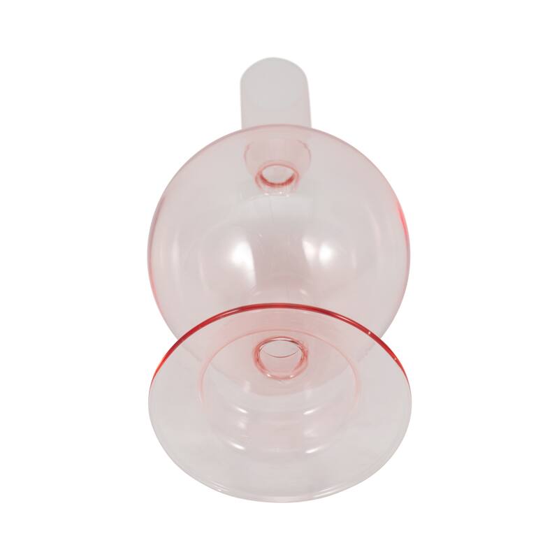 Sagebrook Home Glass Elegance - Illuminate Your Space with Unique Candle Holders - 4" x 4" x 7"