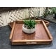 preview thumbnail 3 of 1, Acacia Wood Rectangle Serving Tray