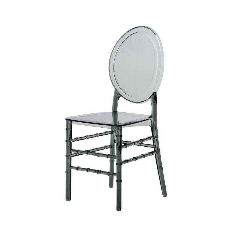 Modern Designs 2 and 4-piece Set of Stackable Transparent Ghost Chairs for Events - N/A