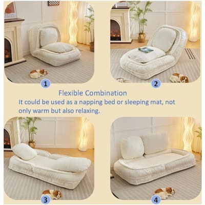 Human Dog Bed ,Lazy Sofa Couch ,5 Adjustable Position,sit,sleep,fold,suit to put in bedroom, living room ,Space Saving Design
