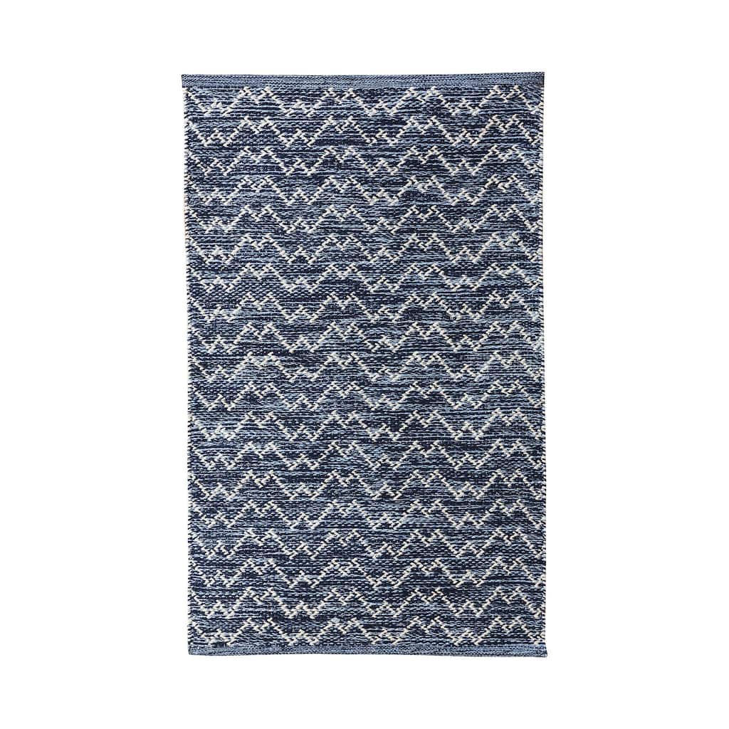 Elk Home Blue Finish Fabric 24 Inch Wide Area Rug
