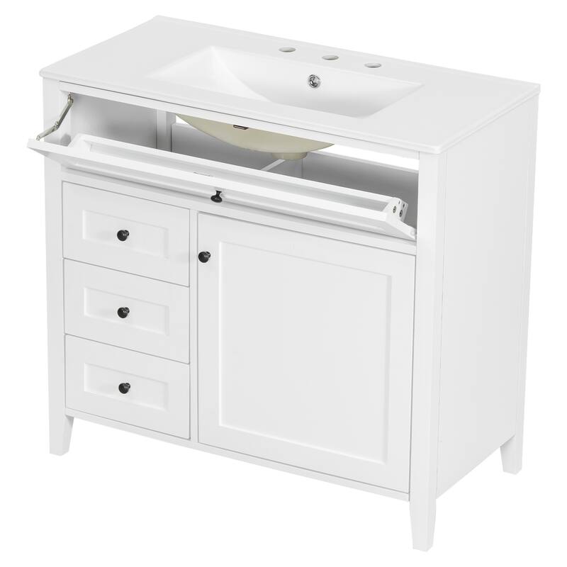 GDFStudio - Adrian Montgomery Modern Freestanding Bathroom Vanity