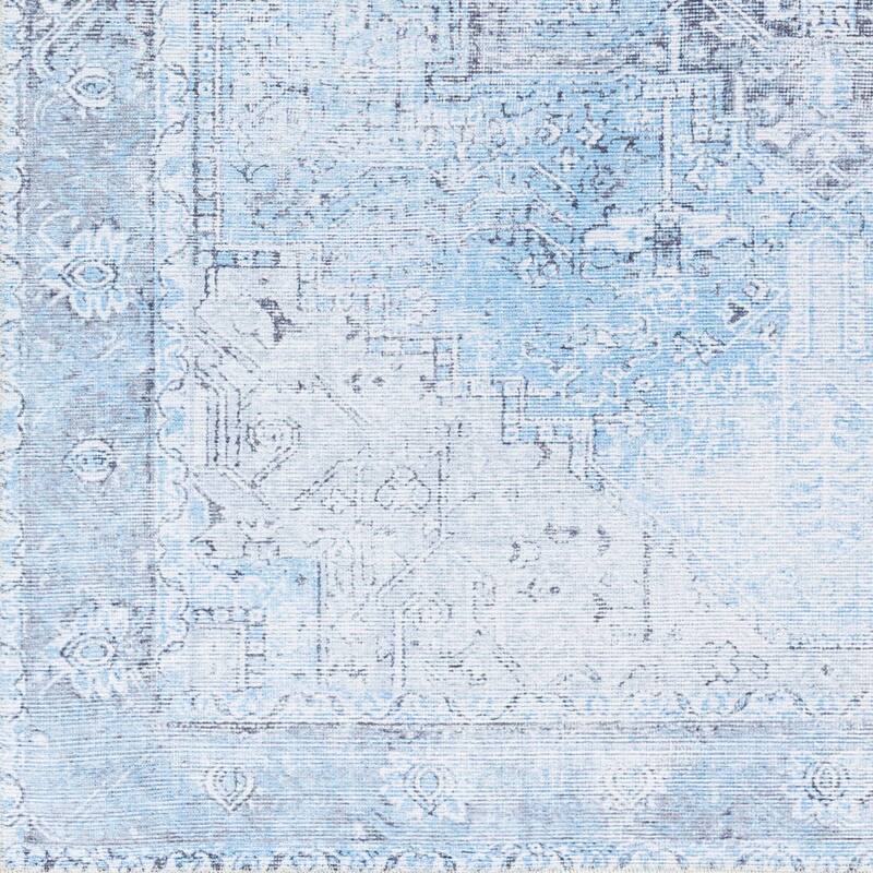 Livabliss Riya Vintage Medallion Machine Washable Area Rug