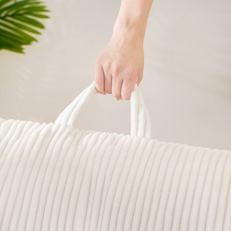 Oversized Bean Bag Chair w/Memory Foam & Armrests, Comfy for Bedroom, Living Room, or Office