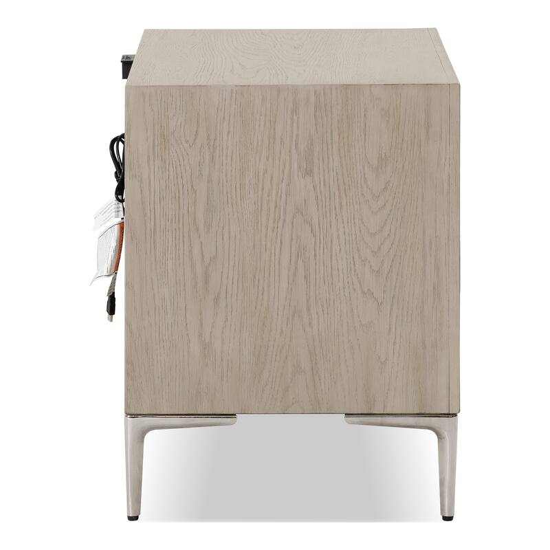 Furniture of America Fable Modern 3-Piece Solid Wood Dresser and 2-Nightstand Bedroom Set