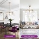 preview thumbnail 31 of 29, 5-Light Modern Linear Sputnik Branch Kitchen Island Light Clear Glass Globe Bubble Chandelier for Dining Room