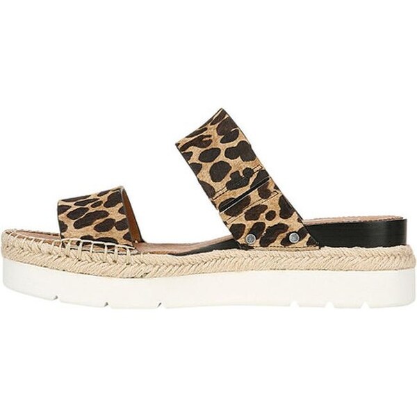 franco sarto leopard slides