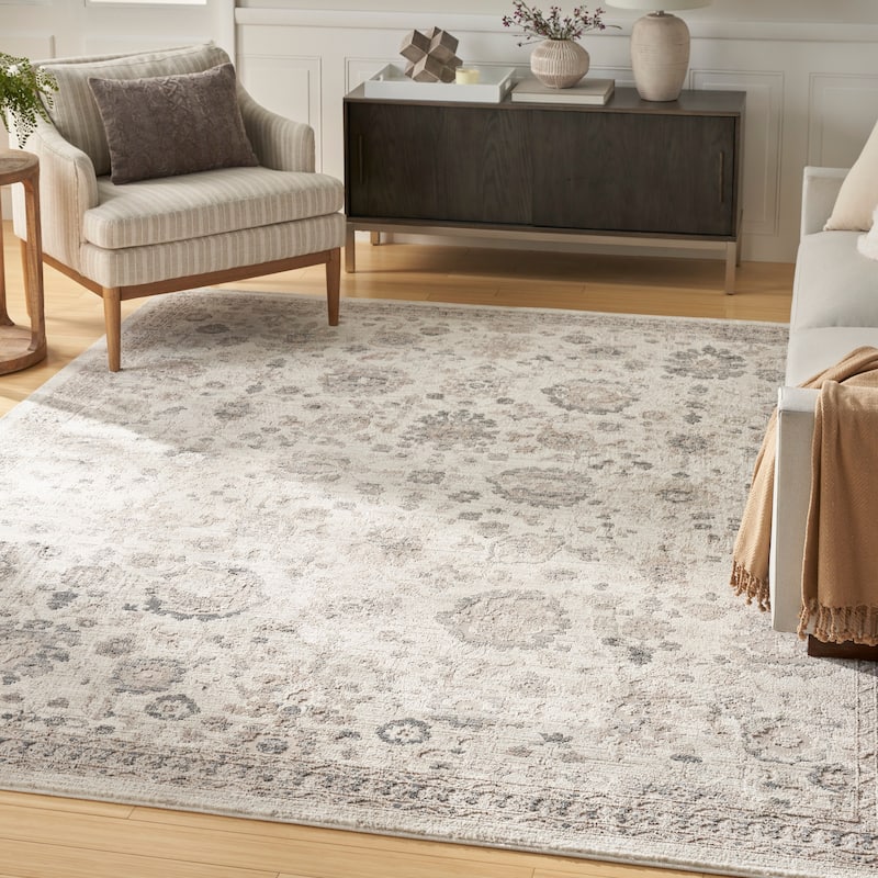 Nourison Renewed Indoor only Persian Area Rug - 9' x 12' - Ivory/Multicolor