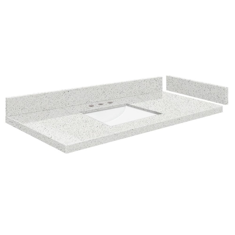 Transolid VT40.5x22-1RU-8 Silestone 41" Quartz Vanity Top with