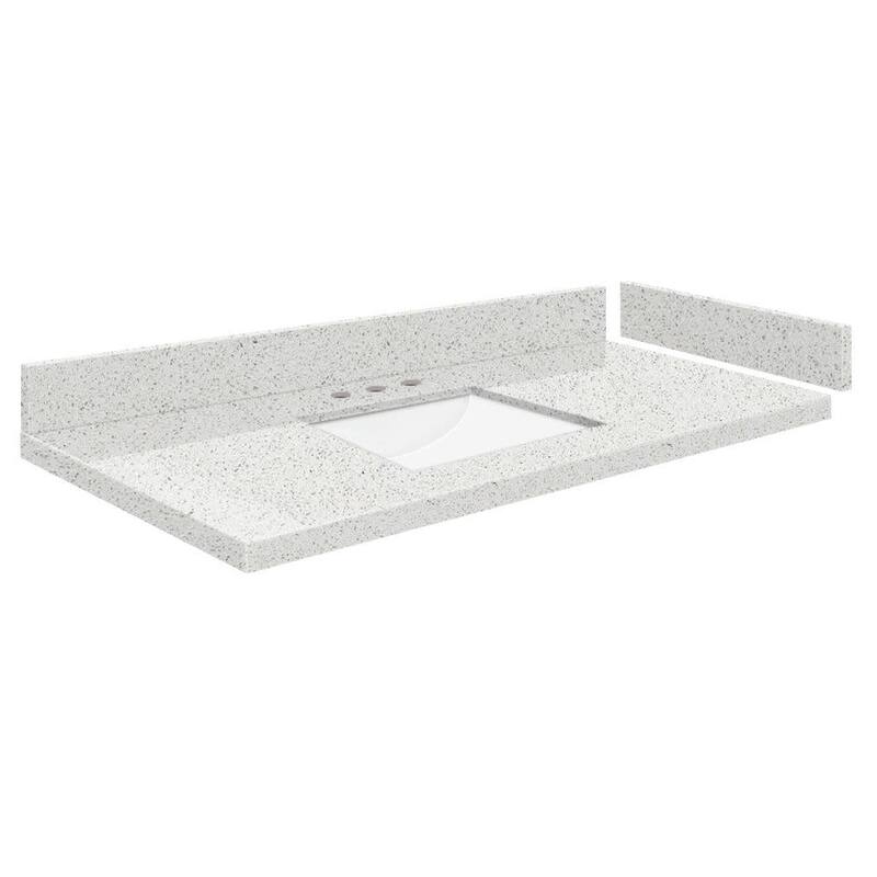 Transolid VT43.5x22-1RU-8 Silestone 44" Quartz Vanity Top with