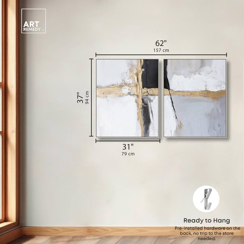 Cracks of Creation IV Canvas Set of 2 by Art Remedy