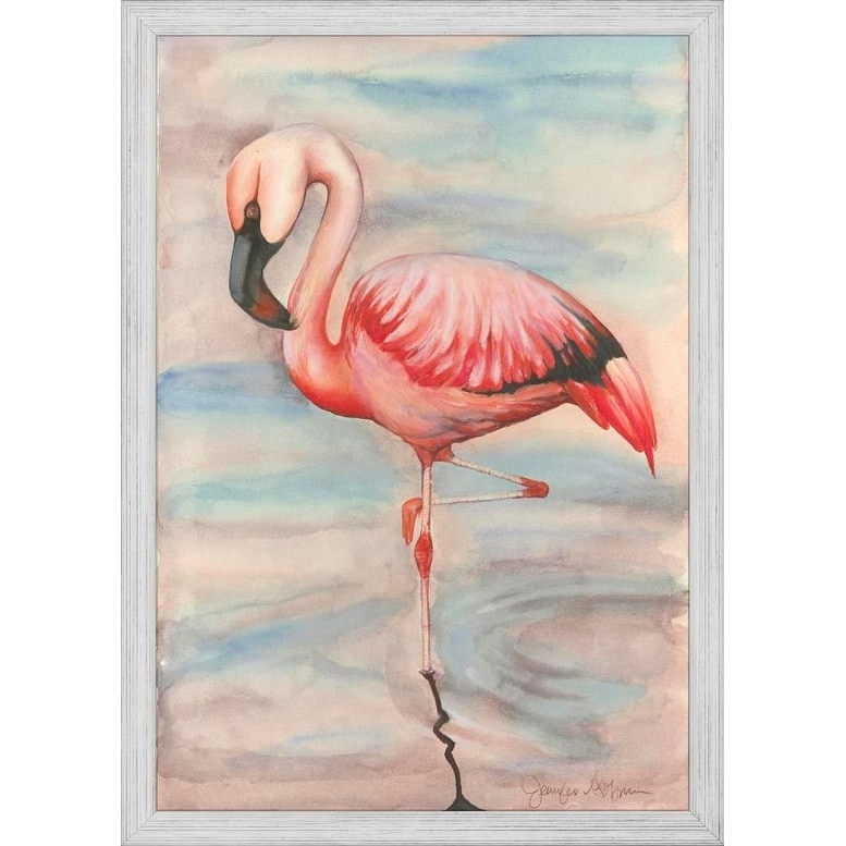Shop Easy Art Prints Jennifer Goldberger S Pink Flamingo Ii