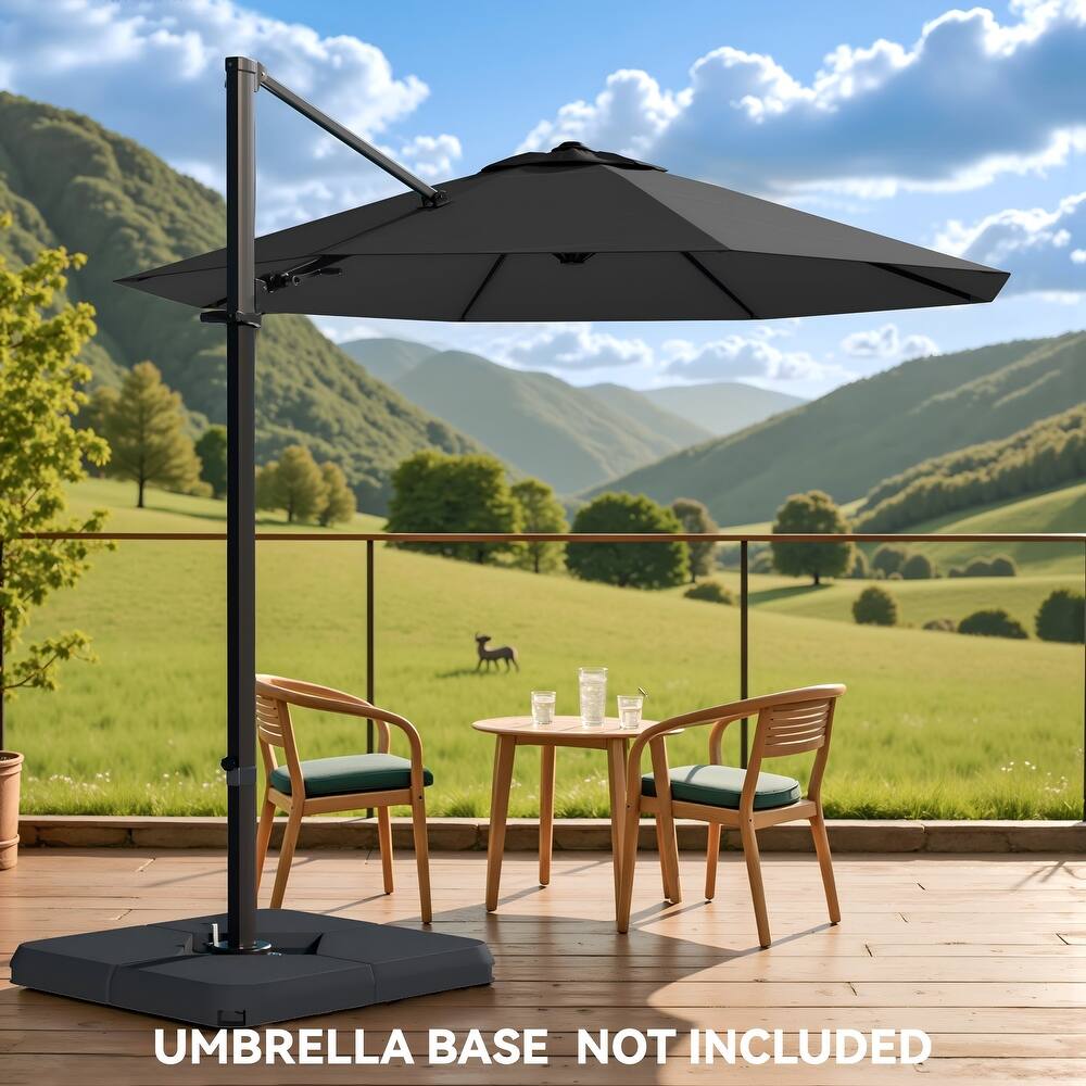 Patiowell 10FT Patio Umbrella with Push Button Tilt and Crank, Outdoor Umbrella, Multiple Colors