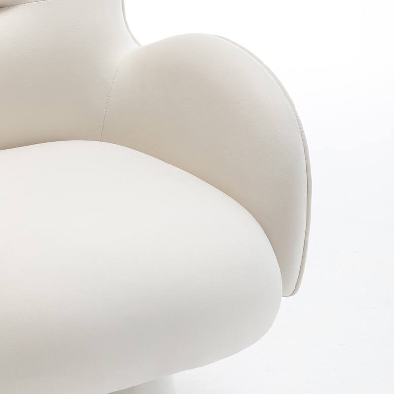 SEYNAR Modern Glam Velvet 360 Degree Swivel Armchair