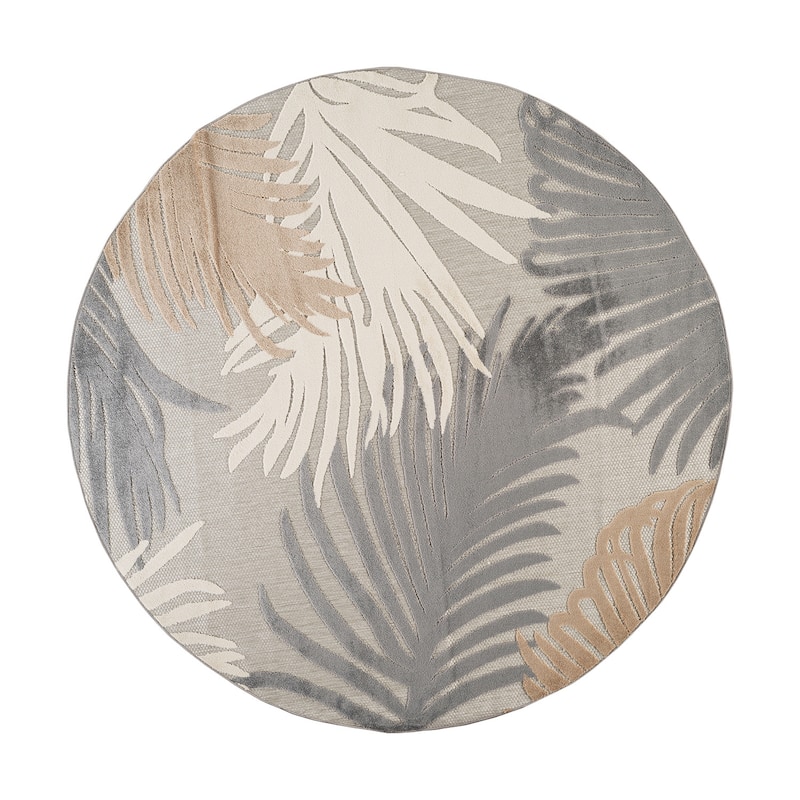 World Rug Gallery Tropical Floral Indoor/Outdoor Area Rug