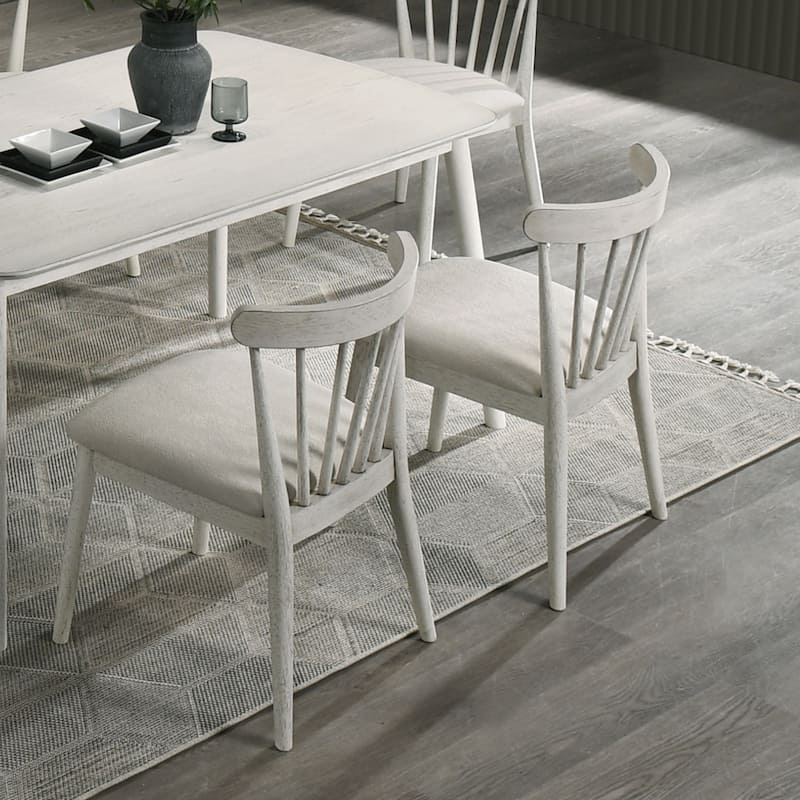 2 Pieces Set Dining Side Chair Rustic Modern Farmhouse Design Retro Design Easy To Assembly