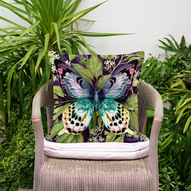 Magnolia Casual Outdoor Pillow Mystic Butterfly 18x18