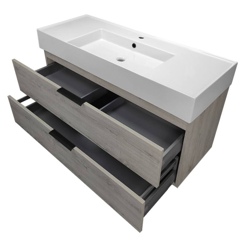 Nameeks Derin-4818-W Derin 48" Wall Mounted Single Basin Vanity Set