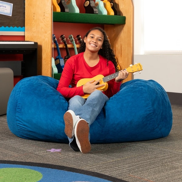 slide 2 of 64, Jaxx 4' Lounger Bean Bag Chair Blueberry
