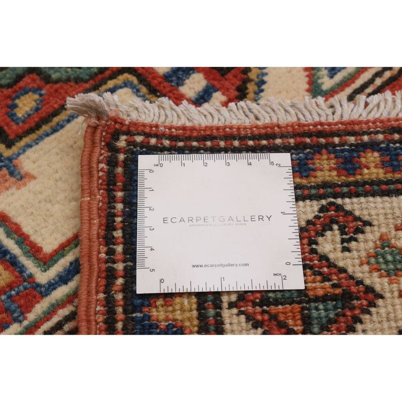 ECARPETGALLERY Hand-knotted Uzbek Ghazni Navy, Red Wool Rug - 2'8 x 9'3