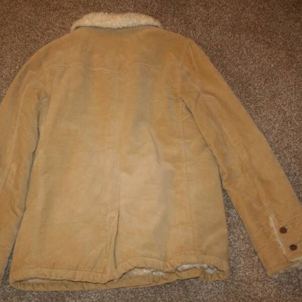 Shop Abercrombie Fitch Faux Fur Large Coat Jacket Winter Tan