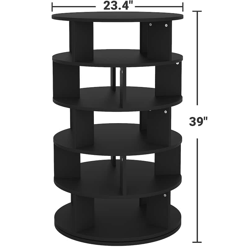 Cimly 7-tier Rotating Shoe Rack Tower, 32-pair Spinning Display Round Shoe Organizer for Closet