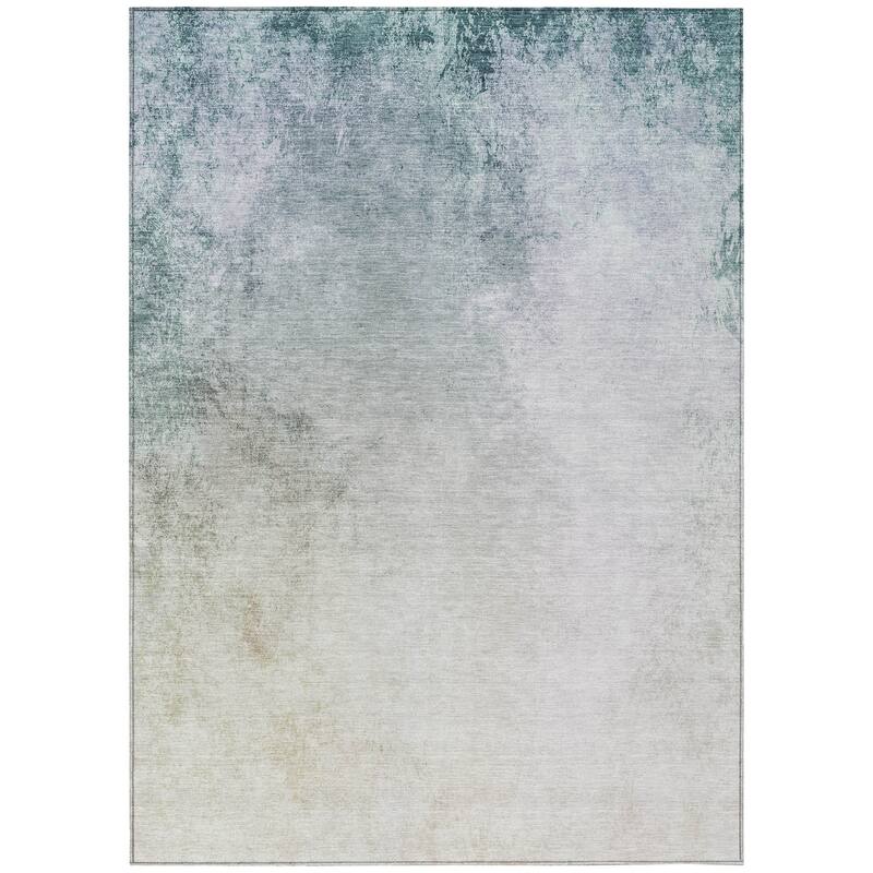 Machine Washable Indoor/ Outdoor Chantille Modern Ombre Rug