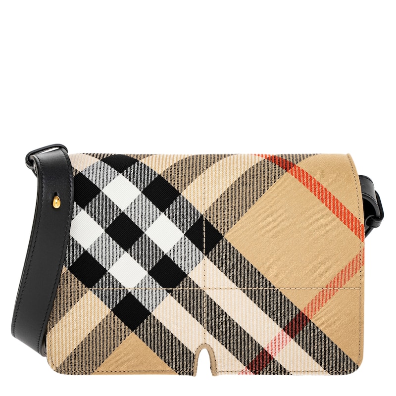 Burberry Snip Crossbody Bag - Black and Multicolor