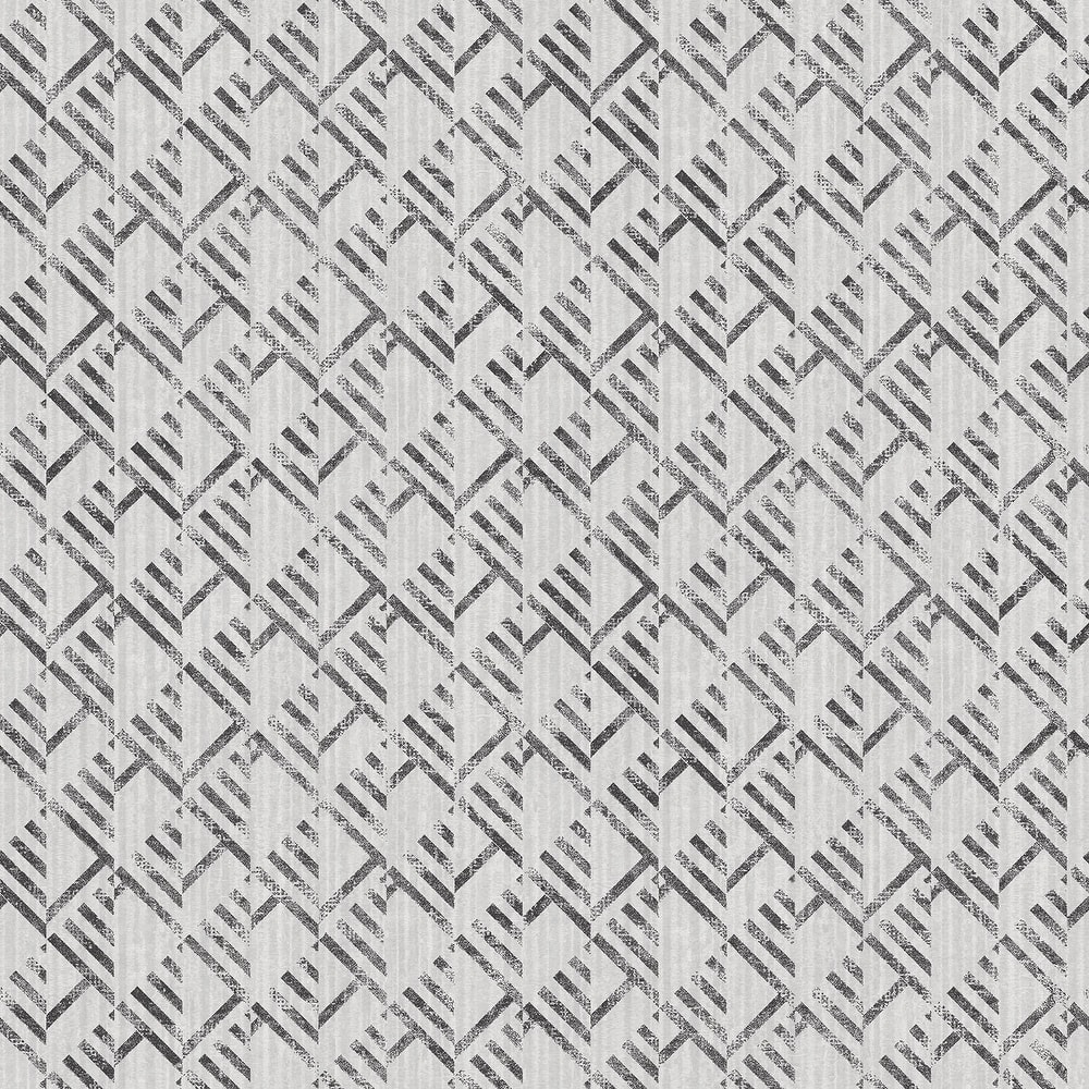 Galerie Wallcoverings TexStyle Collection Geometric Block Flock Non-woven Metallic Wallpaper Roll