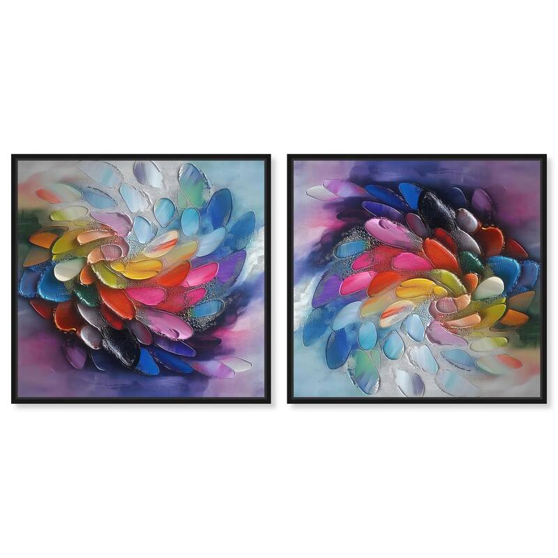 Cloudborn Glow II Canvas by Art Remedy - 54" x 36" - Silver