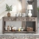 preview thumbnail 1 of 47, Merax Rustic Console Table with Storage Drawers and Bottom Shelf