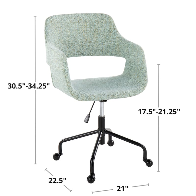 Carson Carrington Vallen Adjustable Office Chair with 4-Star Base