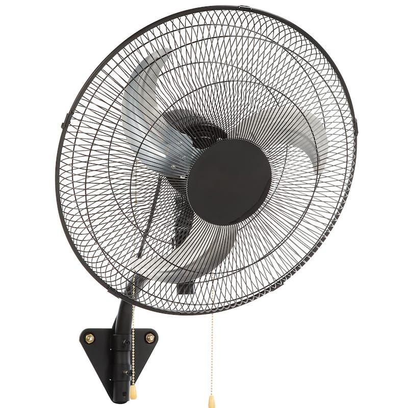 Wall Mount Fan, 18 Inch 3-speed High Velocity Max, 4000 CFM Oscillating Industrial Wall Fan, Commercial for Warehouse