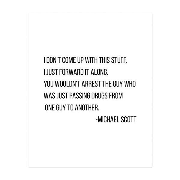 Typography Humor Michael Scott Quotes Sayings Art Print/Poster Bed Bath & Beyond 34912332