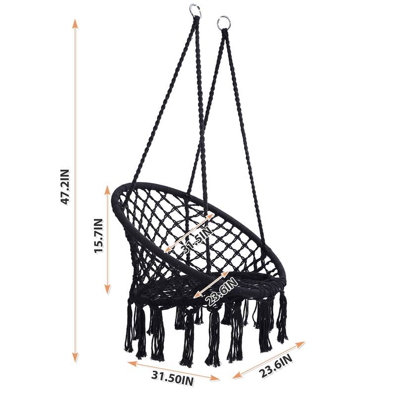 Cotton Hammock Chair Supports up to 330 LBS