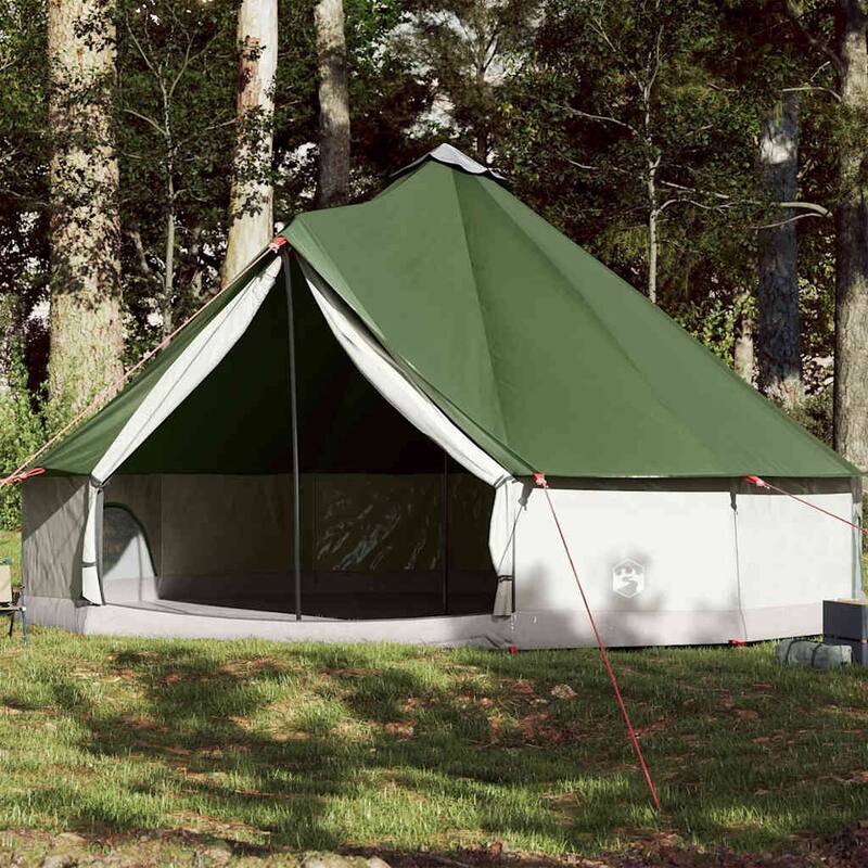 vidaXL Family Tent Tipi Blue Waterproof - Green-12 person