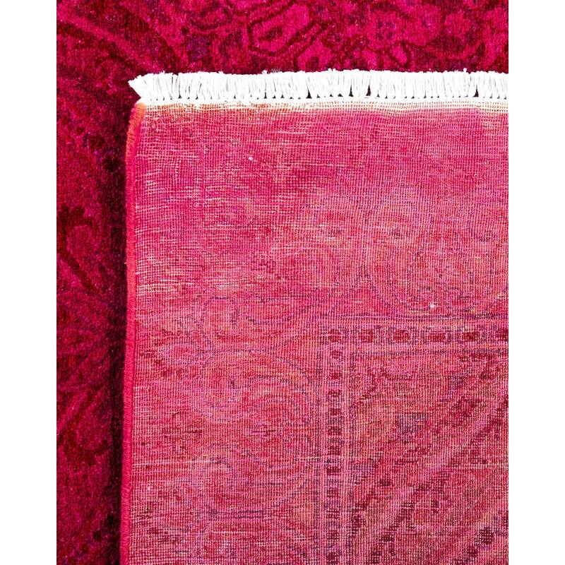 Fine Vibrance One-of-a-Kind Hand-Knotted Area Rug - Pink, 6' 3" x 8' 8" - 6' 3" x 8' 8"