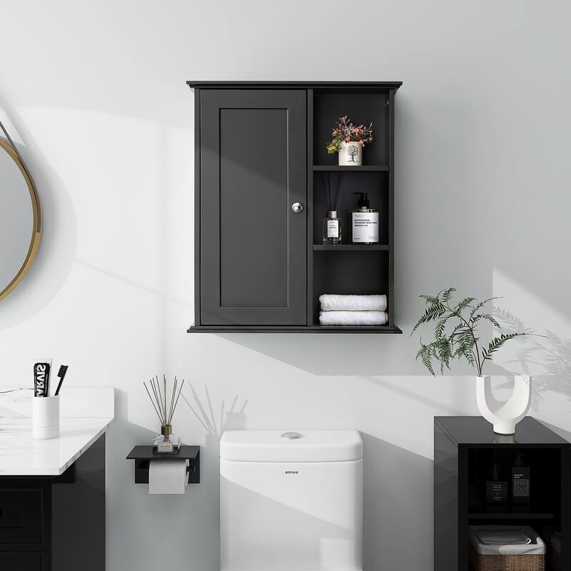 Upgraded Bathroom Wall Cabinet Over The Toilet Storage Cabinet Wall Mounted Storage Cabinet Wooden Medicine Cabinets