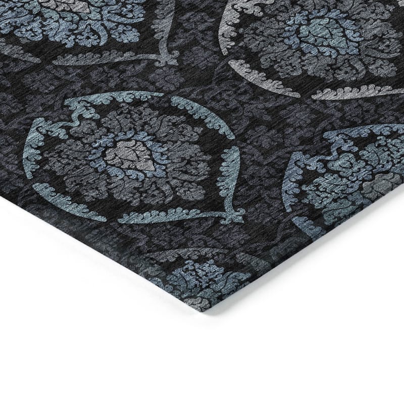 HomeRoots Medallion Transitional Rectangle Outdoor Rug