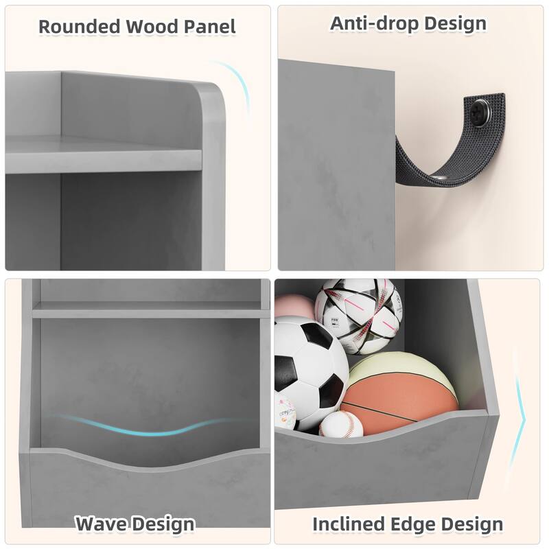 Three-Tier Kids Bookshelf and Bookcase