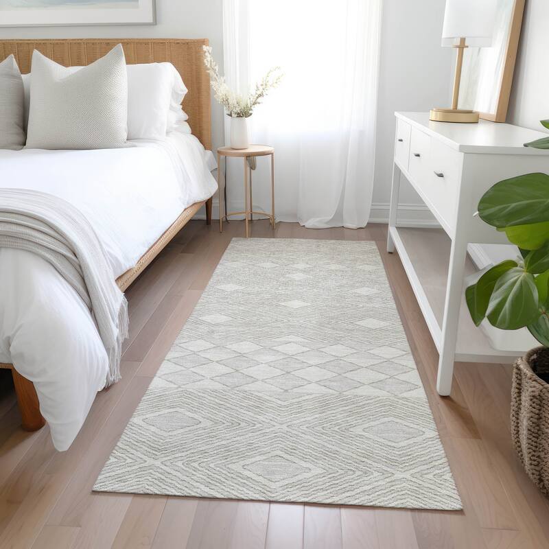 Machine Washable Indoor/ Outdoor Chantille Moroccan Boho Rug