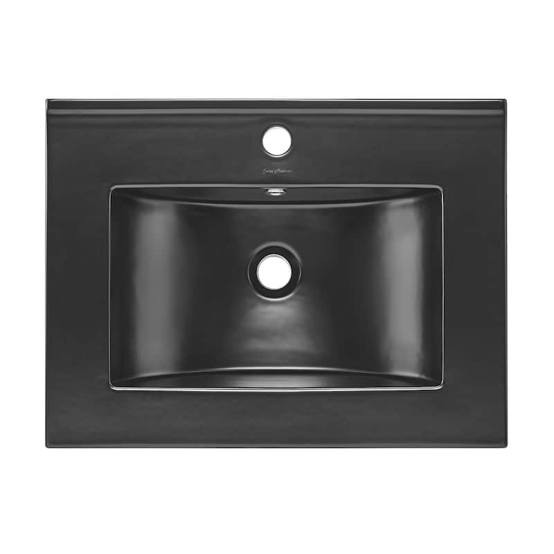Swiss Madison Ceramic Vanity Top 24" with Single Faucet Hole