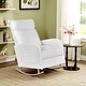 preview thumbnail 18 of 19, Set of 2 Rocking Chairs, Upholstered Nursery Glider Rocker, Recliner Armchair with Side Pocket for Living Room Bedroom